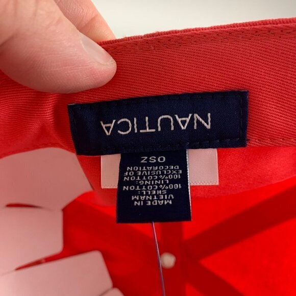 Nautica Mens Salmon Colored Relaxed Fit Adjustable Hat New - Picture 5 of 5